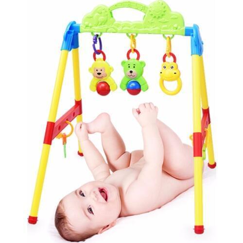 0-15 Months Baby Activity Gym Toys Bed Bell Learning and Education Wisdom Baby Rattles Mobiles High Quality ABS Materials