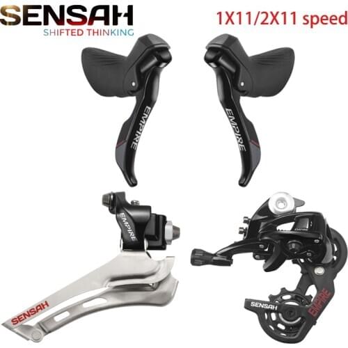 Sensah Road Bicycle Shifts /brake 1X11/2X11 Speed Derailleur Hanger Thumb Shifter Bar End Friction Disc Speed Switch Lever Bike