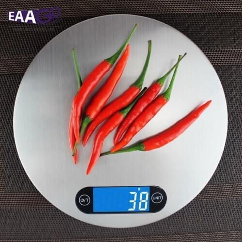 Food Scales Digital Postage Scale Stainless Steel Kitchen Scales Multifunction Accuracy with LCD Display Function Gram Scale 5kg