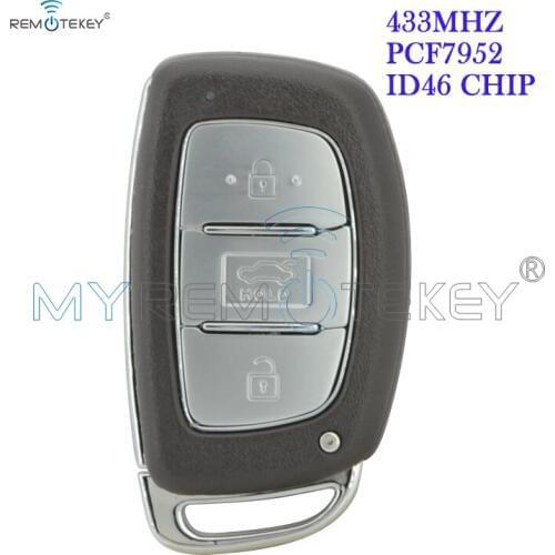 Remtekey 3 Button 433Mhz PCF7952 for Hyundai Elantra key Smart Remote Car Key Fob