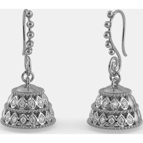 Luxury 925 Sterling Silver Earrings For Women Jewelry Exquisite Bird Cage Geometric Earring Lady Engagement Accessories KOFSAC