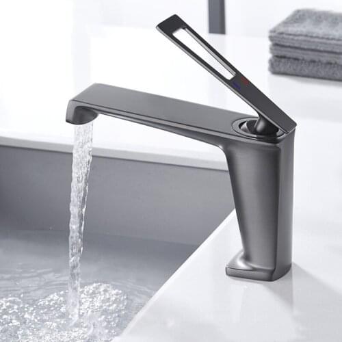 Lottin Brush Gold Basin Faucet Bathroom Faucet Mixer Tap Basin Mixer Bathroom Basin Faucet Mixer Tap Hot and Cold Sink faucet