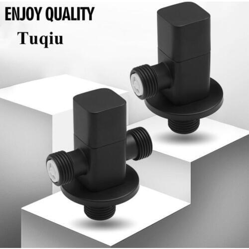 Outdoor Faucet Garden Mixer Brass Black Corner Valve Faucet Wall mounted Bathroom Bibcocks Faucet