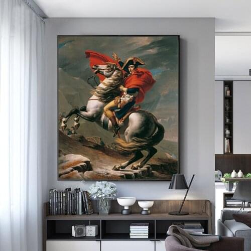 Soldier In Retro Style Riding A Horse Canvas Painting Wall Art Nordic Posters and Prints Wall Pictures for Living Room Decor