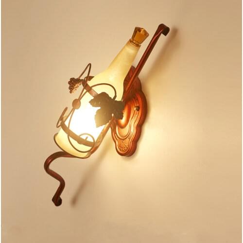 Modern nordice crystal wall lights glass wall sconces nordic decoration home led iron bedside aisle dining room wall lamp