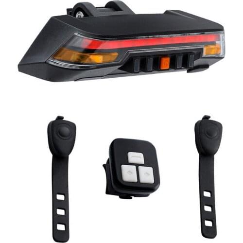 Bike Brake Light Flash Tail Light Rear Turn Bicycle Wireless Remote Control Turning Cycling Laser Safety Line Light Warning Lamp