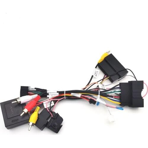 16Pin Car Android Stereo Power Wiring Harness With Canbus For Ford Kuga(18-19)/Focus(12-18)/Edge(15-18)/Explorer(18+)