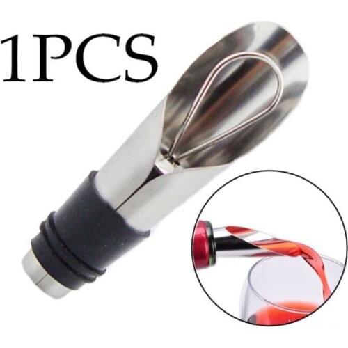 2PCS/SET Anti-spill Wine dispensers Wine plugs Stainless steel plug bar Tools two wine Funnels bottle pourer dumping easy tool