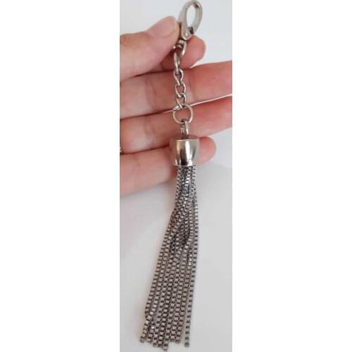 Silver color tassel trim