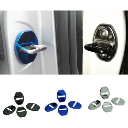 Stainless Steel Interior Door Lock CoverS car Stickers For volkswagen polo tiguan passat B4 B5 B6 B7 MK6 MK7 CC golf Touar eg