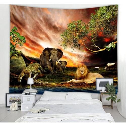 Colorful elephant decoration tapestry decoration tapestry hippie decoration tapestry bohemian mandala bedroom decoration tapestr