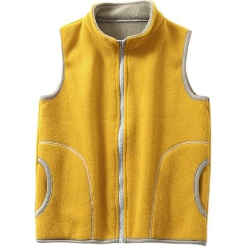 Girls Boys Children Vest Autumn Winter Coat 2021 New Fashion Fleece Flannel Thick Warm Jackets 4-10y Kids Sleeveless Waistcoats
