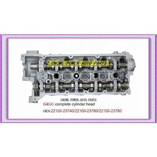 G4GC Complete Cylinder Head Assembly For Hyundai Elantra Tucson Sonata For KIA Spectra Cerato Sportage Carens 2 2.0L 22100-23740