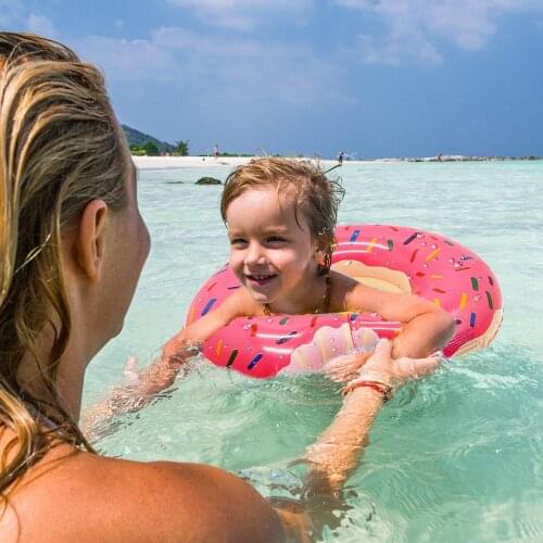 60 cm Donut Swimming Ring for Swimming Pool Thickened Summer Floa Swimming Ring for Swimming Pool Thickened Summer Floating Ring