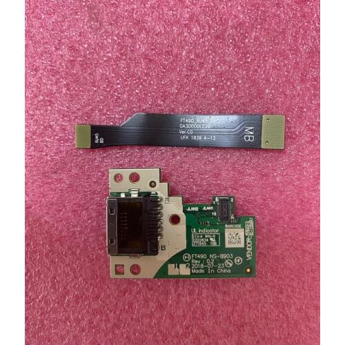 New Original laptop Lenovo ThinkPad T490 T495 P43s RJ45 FPC cable Network port cable DA30000LE30 02HK980