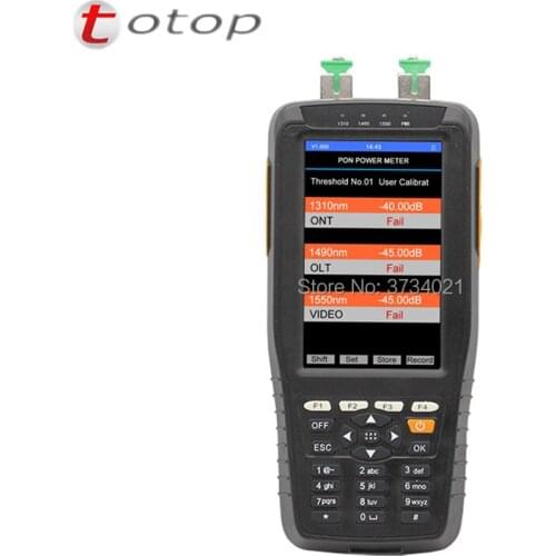 Handheld TM70B PON Fiber Optic Power Meter with wavelengths 1310/1490/1550nm TM70B optic fiber equipment PON Power Meter