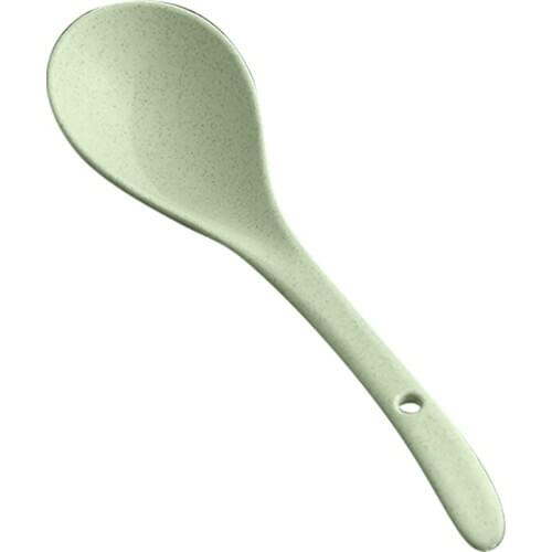 Cooking spoon shovel wheat straw long handle large spoon spoon household spoon porridge spoon porridge resistant to non-stick pa