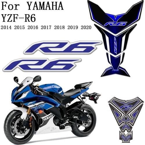 Motorcycle Protector For YAMAHA YZF-R6 YZF R6 TankPad Stickers Decal Tank Pad Logo Emblem 2014 2015 2016 2017 2018 2019 2020
