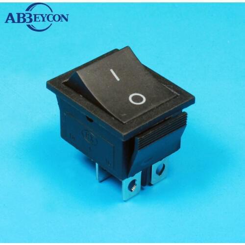 RS344 KCD2-211 single momentary function (on)-off 4pin black rocker switch 125volt