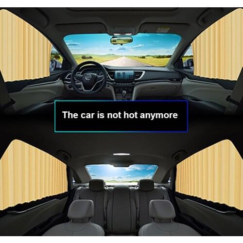 Car Side Window Sunshade Cover UV Protection Window Curtain Summer Window Magnetic Suction Auto Sun Shades Car Accessories