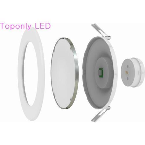 18w ultraslim led downlight 8" disk epistar smd led ceiling down lamp superflux 1680lm CRI>80 PF>0.9 AC100-277V CE&ROHS 2pcs/lot
