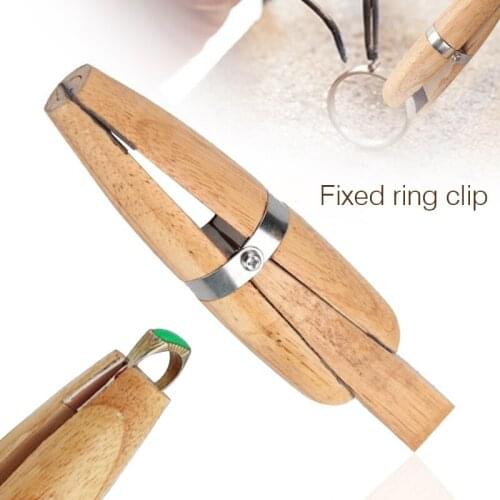 Wood Ring Clamp Professional Jewelers Holder Jewelry Making Hand Tool Benchwork DIY Jewelry Inlay Processing Tool
