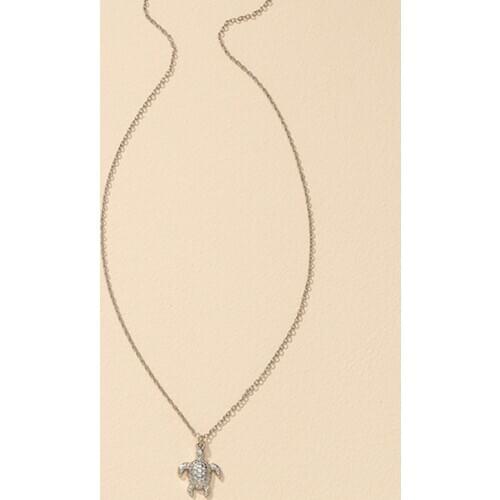 Gold Chain Turtle Minimalist Minimalism Pendant Choker Necklace Fashion Twist Chain Neck Jewelry Necklaces