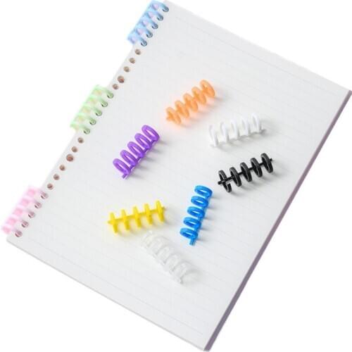 10mm Loose-leaf Plastic Binding Bar 30Hole Rings Coil DIY Notebook Journal Diary Spring Spiral Booking Strip For School