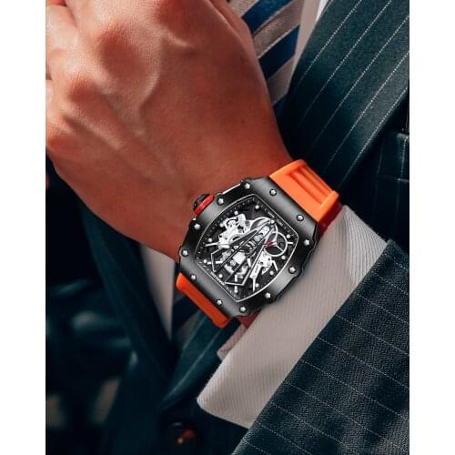 2021 MAKLON Luxury man Watch new Silicone watch for male personality cool trend high quality rm luxury male quartz wrist watches