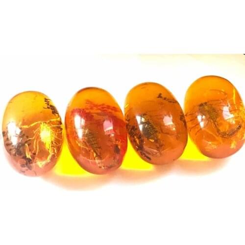 4 pcs real scorpion elliptic type jewelry vogue insect elliptic ball