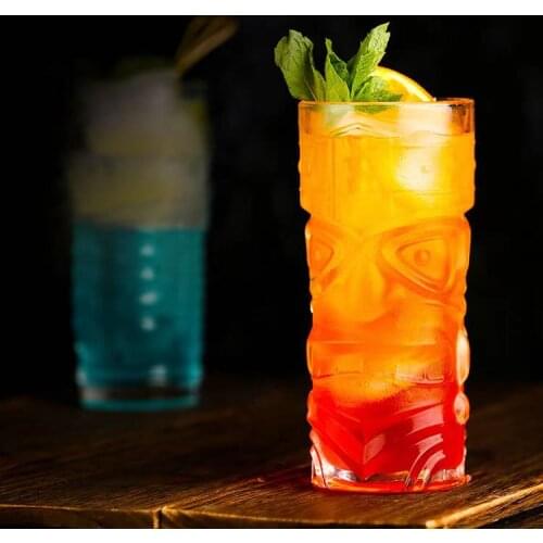 420ml Hawaiian Tiki Cocktail Glass Cup Holiday Bar Whisky Mug Drinkware