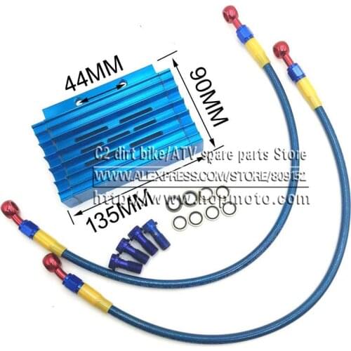 CNC Aluminum oil hose bolts M10 Oil Cooler radiator Dirt Pit Bike Monkey Racing Motorcyle High performance refires accessories