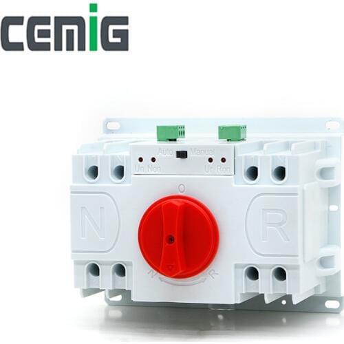 Cemig ATS 2P Dual Power Automatic Transfer Switch SMGQ1-63M/2P Circuit Breaker MCB AC230V 40A 63A