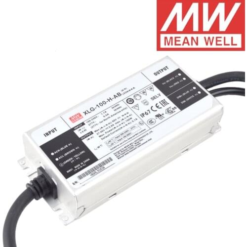 Mean Well XLG-100-H-AB IP67 Metal Case 3 in 1 dimming LED lighting meanwell 1750-2780mA/27-56V/100W LED Driver