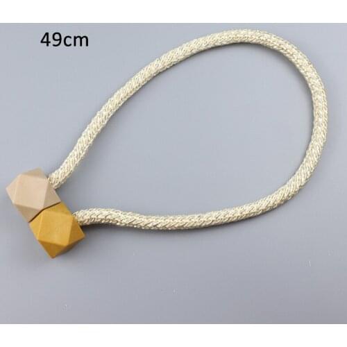 1pair Portable Tieback Holder Hooks Ball Polyester Filament Buckle Clip Double Color Curtain Supplies Magnetic Home Decor