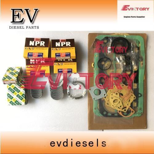 EV For Mitsubishi K4N rebuild kit piston ring + bearing + gasket kit
