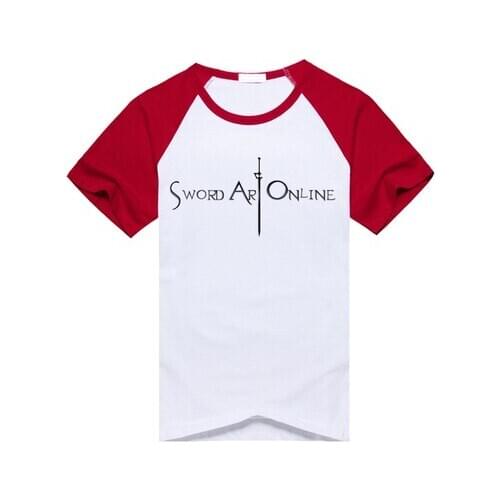 Sword Art Online Asuna Cotton T-Shirt Anime Men Women kirigaya kazuto Short Sleeve O-Neck Tops Tees