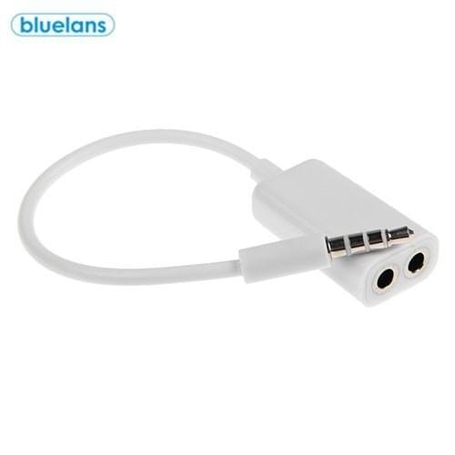 3.5mm 1 Male To 2 Female Audio Headphone Splitter Cable Adapter For iPhone MP3 AUX/DVD/VCD 1 to 2 Line