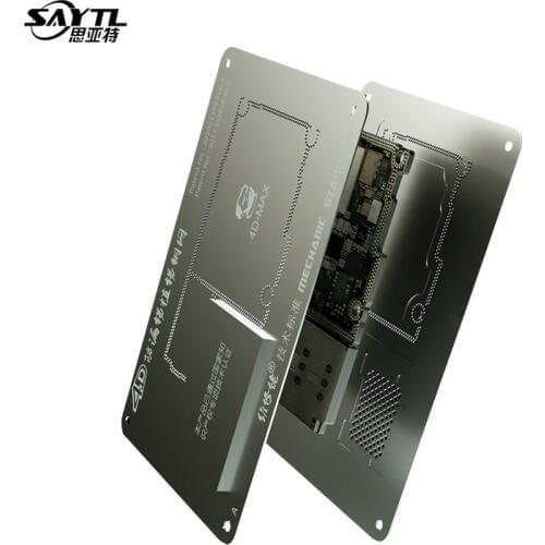 6pcs 4D BGA Stencils kit for iPhone 11 11 pro max matherboard Middle Layer Planting Tin Template Reballing Plate Soldering Net