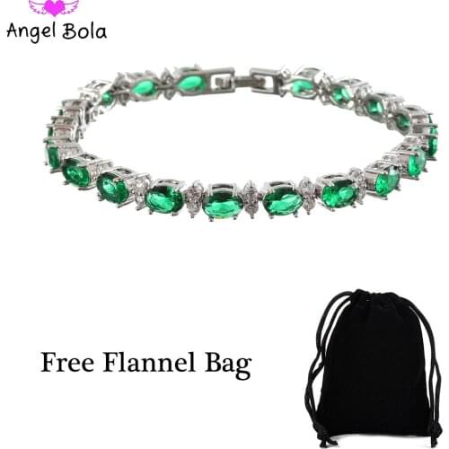 Hot-selling New High-end Emerald Moissanite Womens Bracelet for Wedding Anniversary High-end Jewelry Holiday Gifts