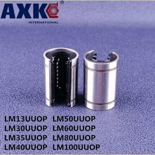 Linear bearings LM13UUOP LM30UUOP LM35UUOP LM40UUOP LM50UUOP LM60UUOP LM80UUOP LM100UUOP Free shipping 4pcs CNC Linear Bushing