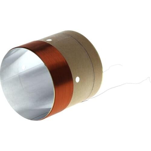 2Pcs 51.5 Core Woofer Voice Bass Coil ASV White Aluminum for 10" 12" 15" Subwoofer Woofer Sound Speaker DIY Repair Accessories