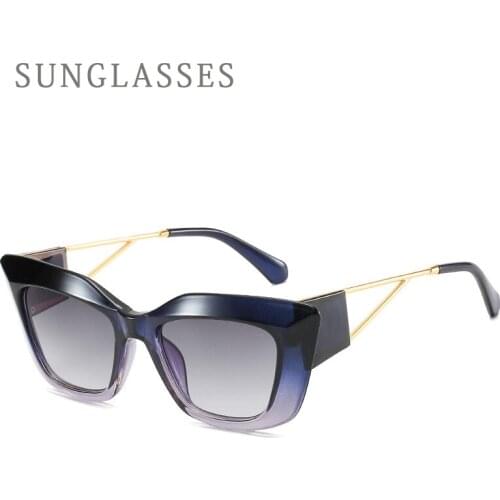 Fashion Ladies Cat Eye Ocean Lens Women Sunglasses Party Wear Personalized Glasses Beach Spectacles Gafas De Sol