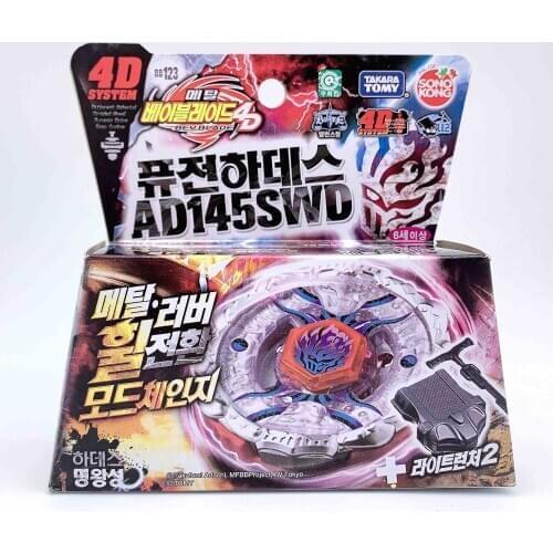 Original takara tomy beyblade BB123 Fusion Hades + Launcher korean version