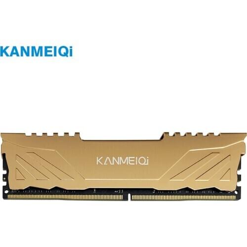 KANMEIQi Desktop ram DDR3 4GB 8GB 1333Mhz/1600MHz Memory computer DDR4 8G 16GB Heat sink 2400 2666 3200Mhz Dimm 1.2v/1.5v golden