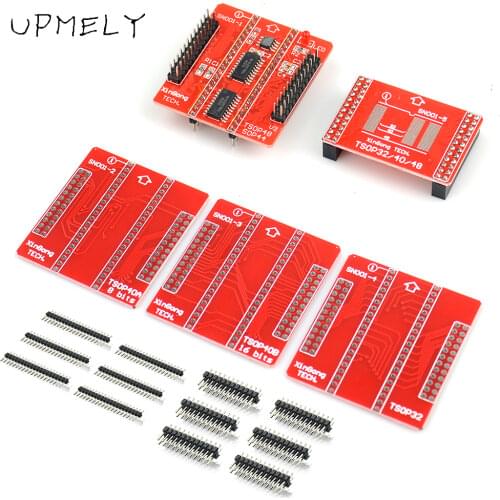 Genuine Upmely TSOP32 TSOP40 TSOP48 SOP44 SOP56 Adapter Kit for MiniPro TL866II Plus Universal Mini Programmer Caculator