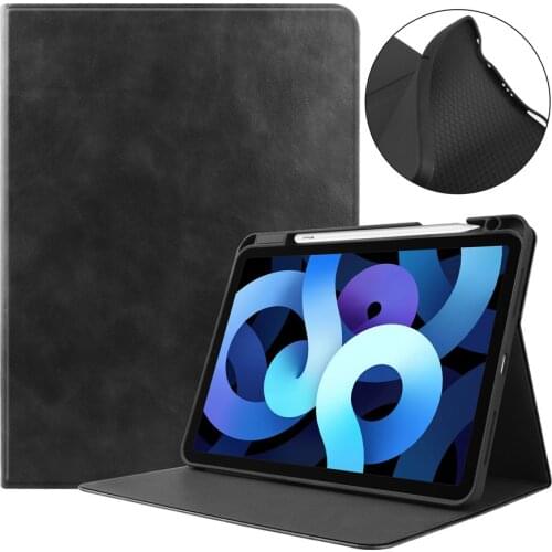 Auto Wake Up Sleep Shockproof Flip Tablet Protective Case For Apple Ipad Air 4 10.9 inch 2020 A2072 A2324 Cover +Film Pen