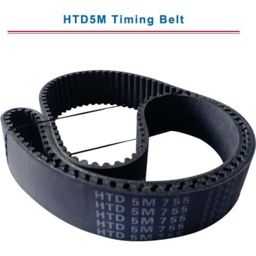 Timing belt HTD5M 720/725/730/735/740/745/750/755 circle-arc teeth belt width 15/20/25/30 mm teeth pitch 5mm