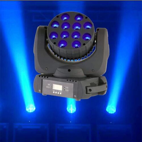 Stage Moving Head Beam Light 12x12W RGBW 4in1 Cree LED Moving Head Beam Light DMX 9/16 Channels DJ Disco Weddinig Party Lighting