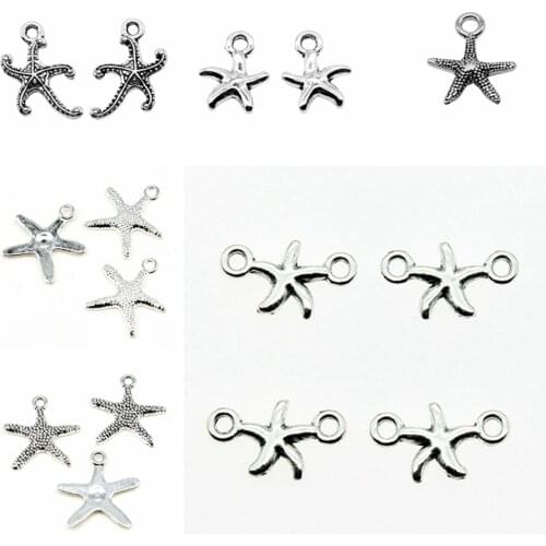 Sejuani diy charms for jewelry making kit pendant for bracelet jewelry accessories Starfish Star Charms
